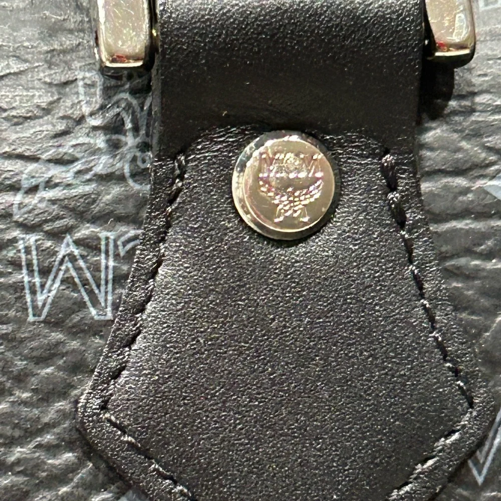 MCM Authentic Large Visetos Monogram Leather Lion Princess Tote Bag - Picture 7 of 9